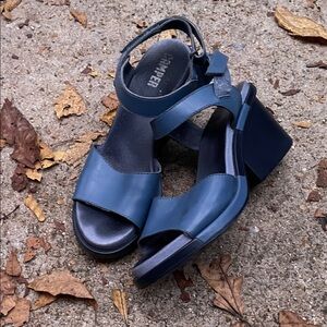 Camper Karolina Peeptoe Leather Sandals